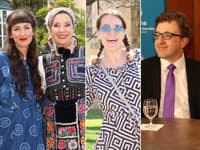 Výstava Alfonsa Muchu: Krásna slovenská deva Heribanová (70), Bibi dlhá pančucha, aj maliarov pravnuk!