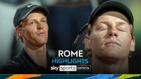Sinner wins on return from doping ban at Italian Open