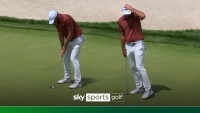 Scheffler in DISBELIEF after missing two-foot putt!