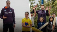 Root, Bell and Wood join children to test grassroots skills