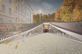 Neopakovatelné odrazy i obavy z vedra. Vstup do Žižkovského tunelu ozdobí od září plechová zrcadla