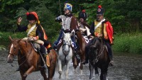 Bitva u Znojma 1809. Rány z děla a křik, jezdci na koních pak svedli boj v Dyji