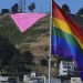 S.F.'s Pink Triangle, symbol of LGBTQ+ rights and Nazi persecution, is vandalized