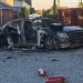 Mercedes šéfa ruskej dronovej fabriky roztrhala explózia: Vodič zomrel, riaditeľ bojuje o život
