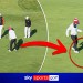 Ever seen this before? Wind blows missed putt back into the hole!